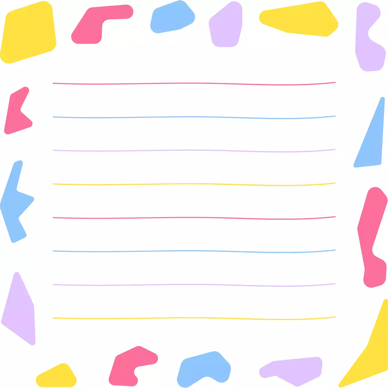 연보라 팝 줄 편지