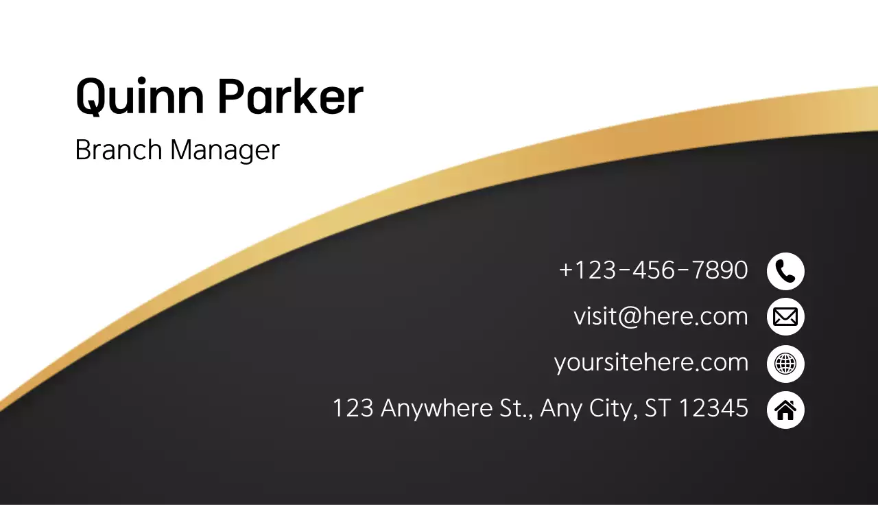 블랙 모던 기업 아이덴티티 광고