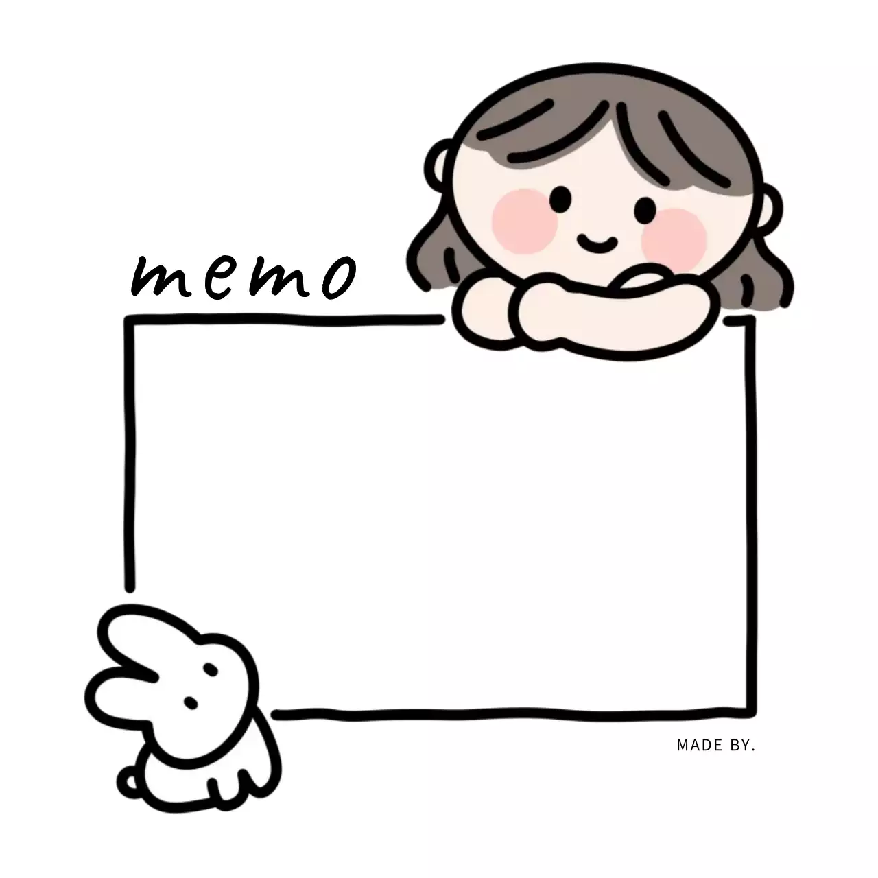 흰색 아기자기한 네모 공간