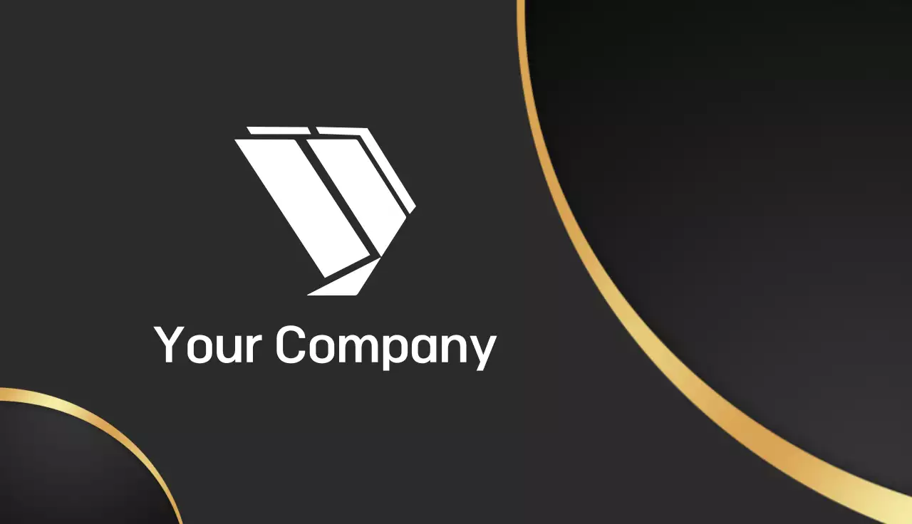 블랙 모던 기업 아이덴티티 광고