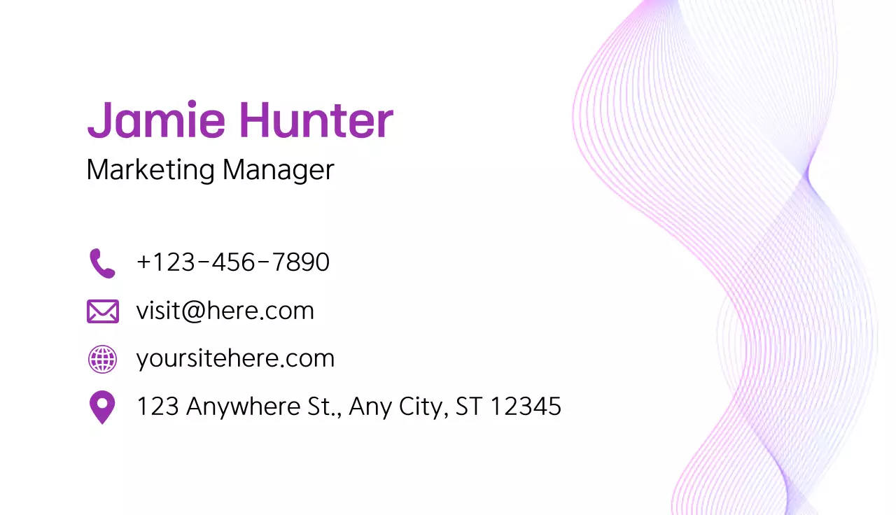 퍼플 심플 회사 아이덴티티 광고