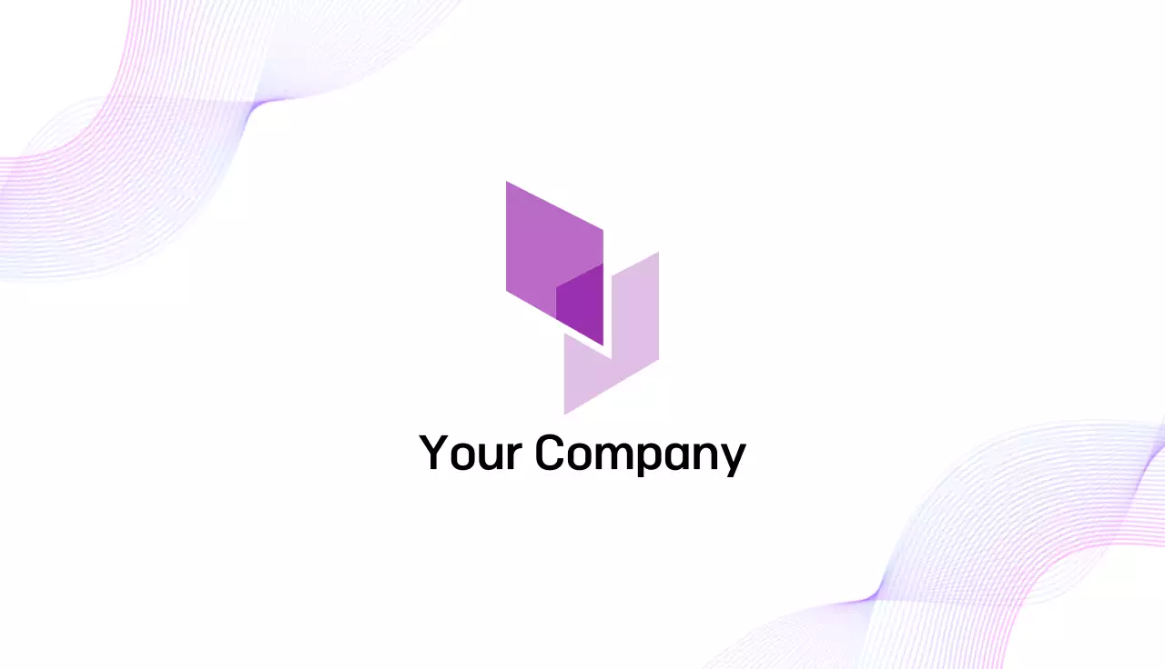 퍼플 심플 회사 아이덴티티 광고