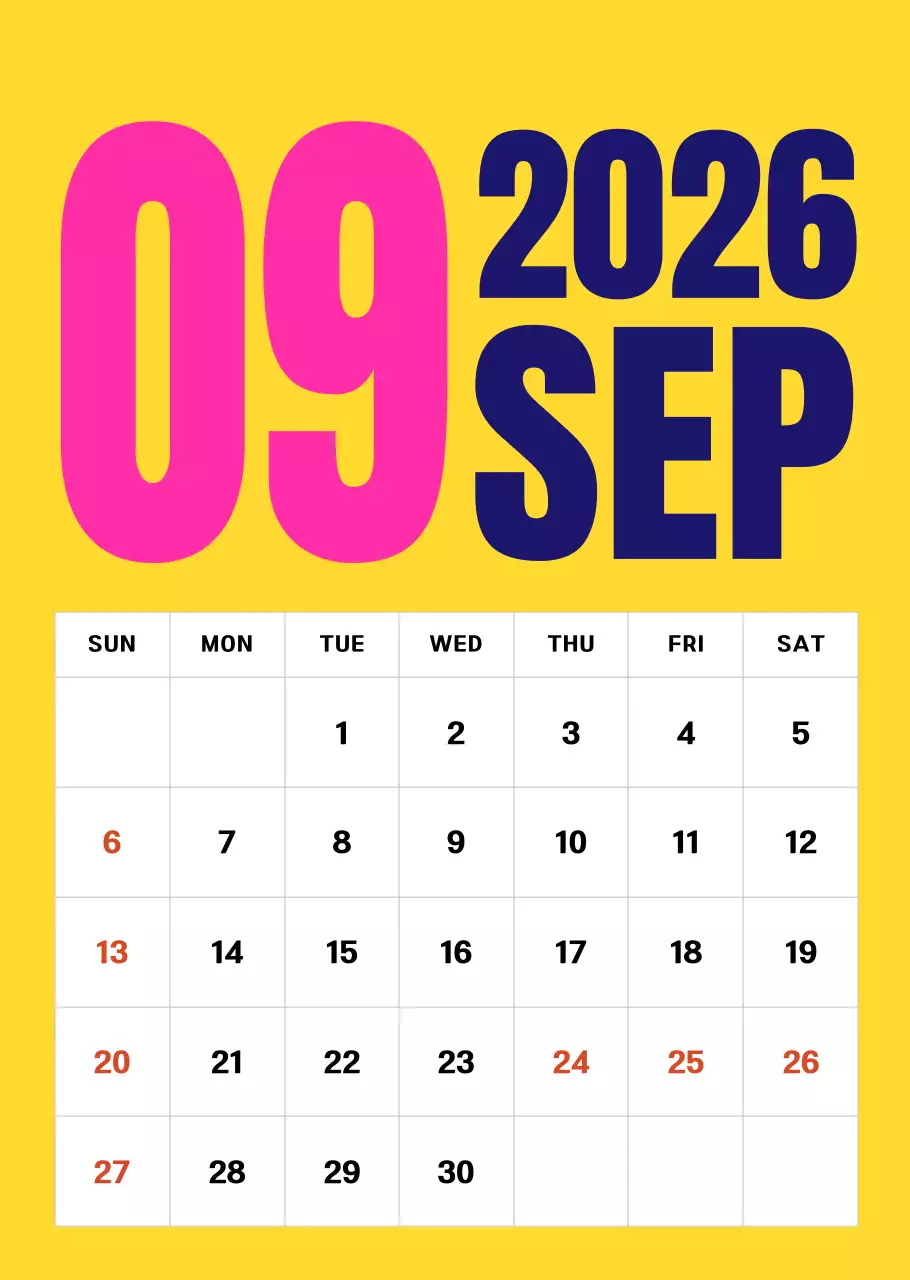 하늘색 심플 연간 계획