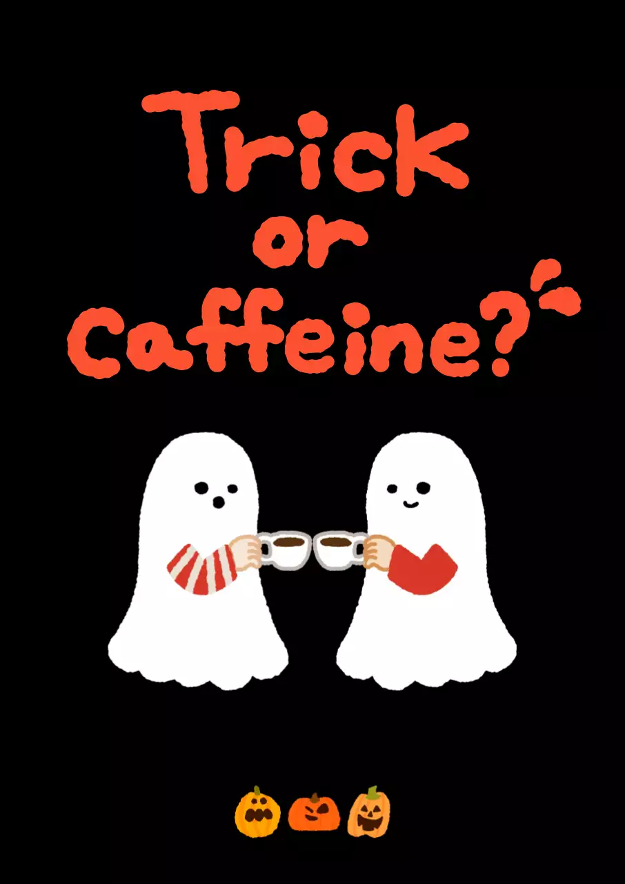 아기자기히고 귀여운 할로윈 이벤트 카페 홍보물