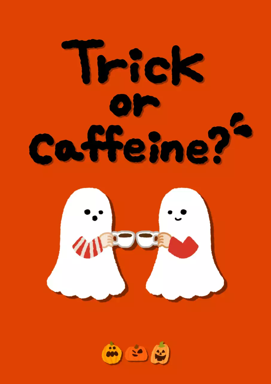 아기자기히고 귀여운 할로윈 이벤트 카페 홍보물