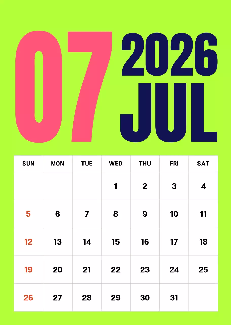 하늘색 심플 연간 계획