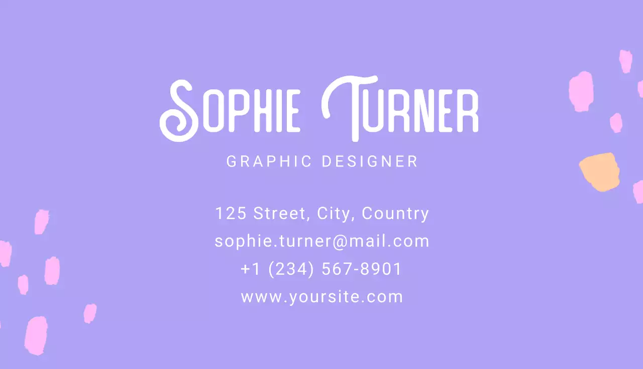 Abstract Modern Purple Design Template