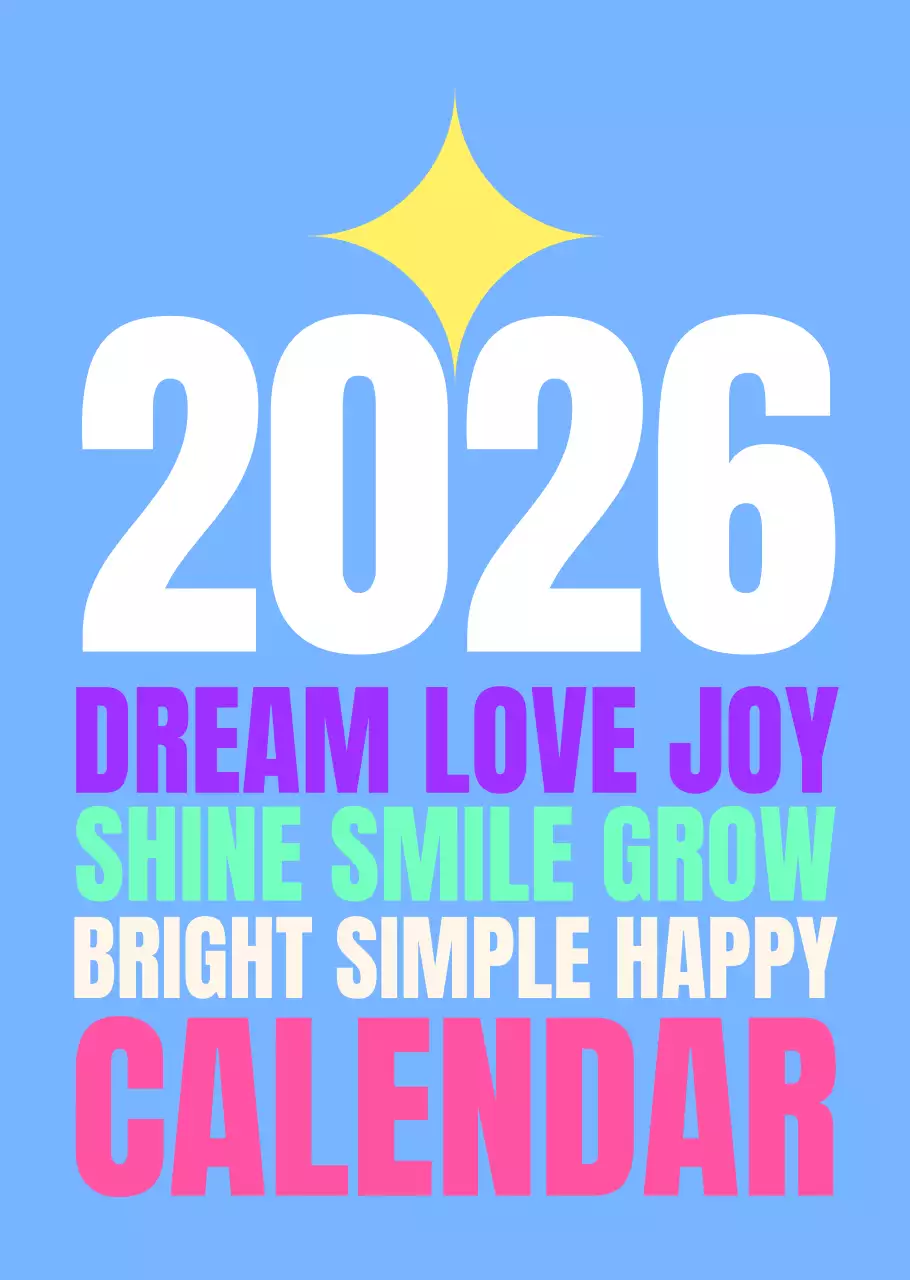 하늘색 심플 연간 계획