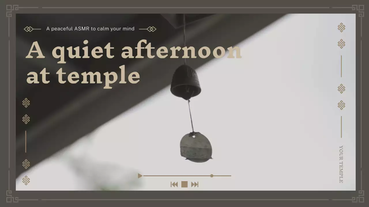 브라운색 심플한 풍경소리asmr 플레이리스트