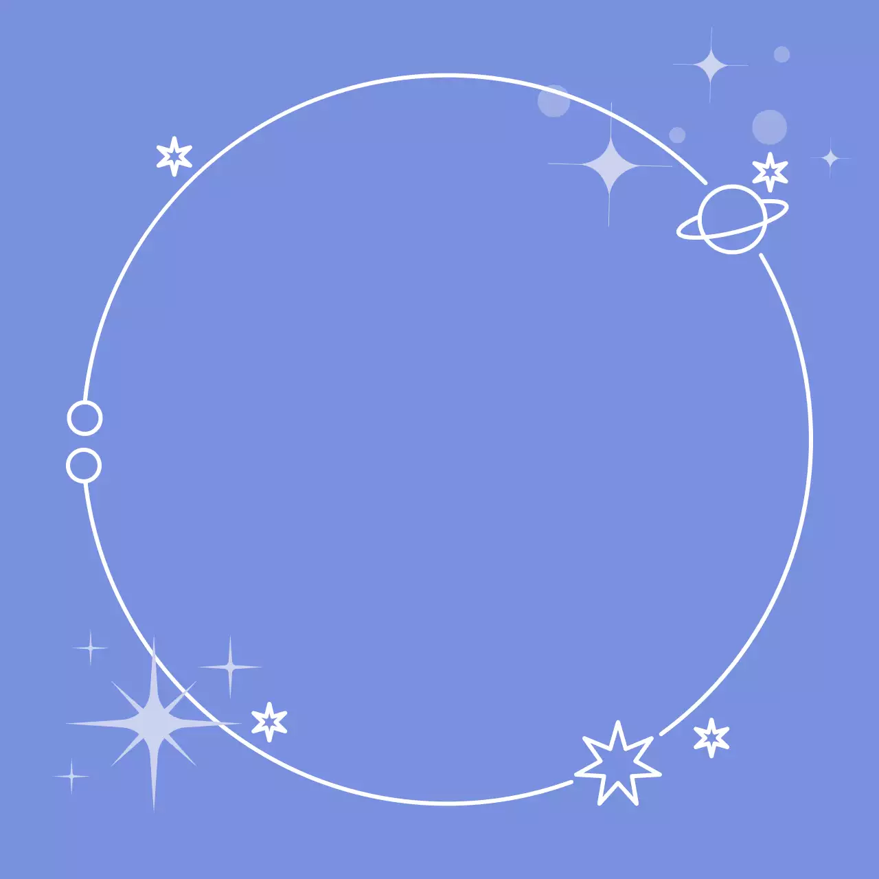 보라색의 심플한 우주 엽서