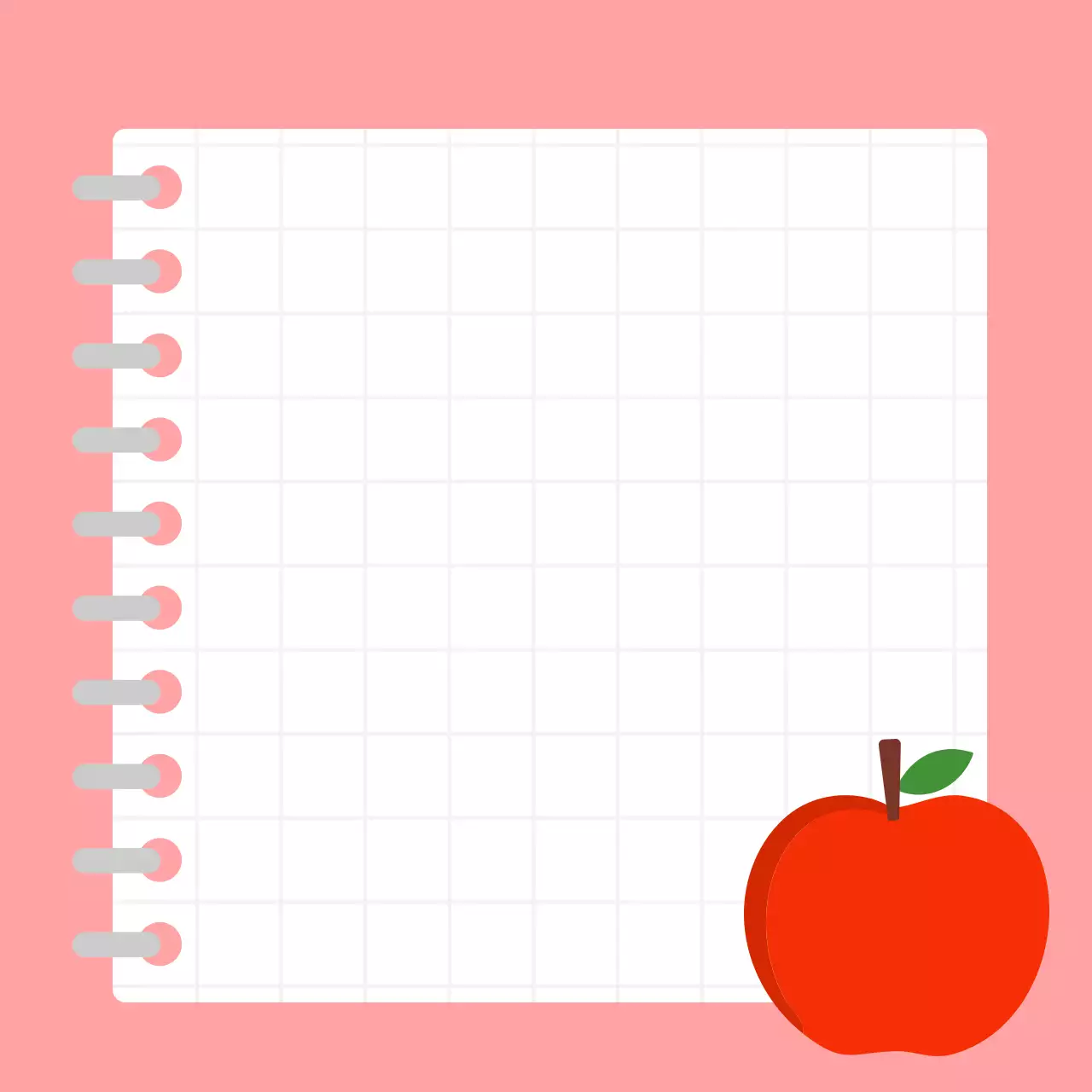 핑크 심플 노트 문구