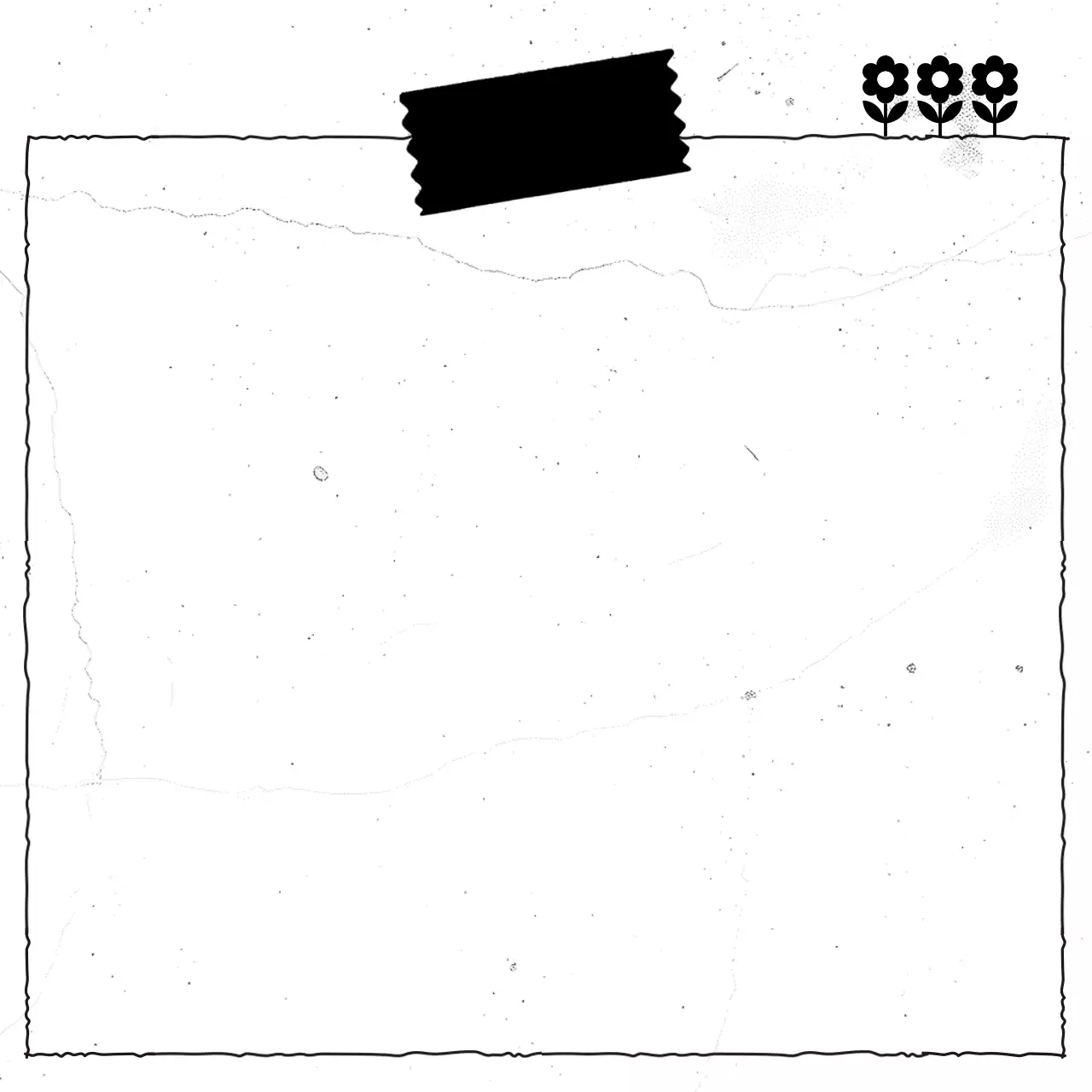 흑백 심플 디자인 프레임 굿즈