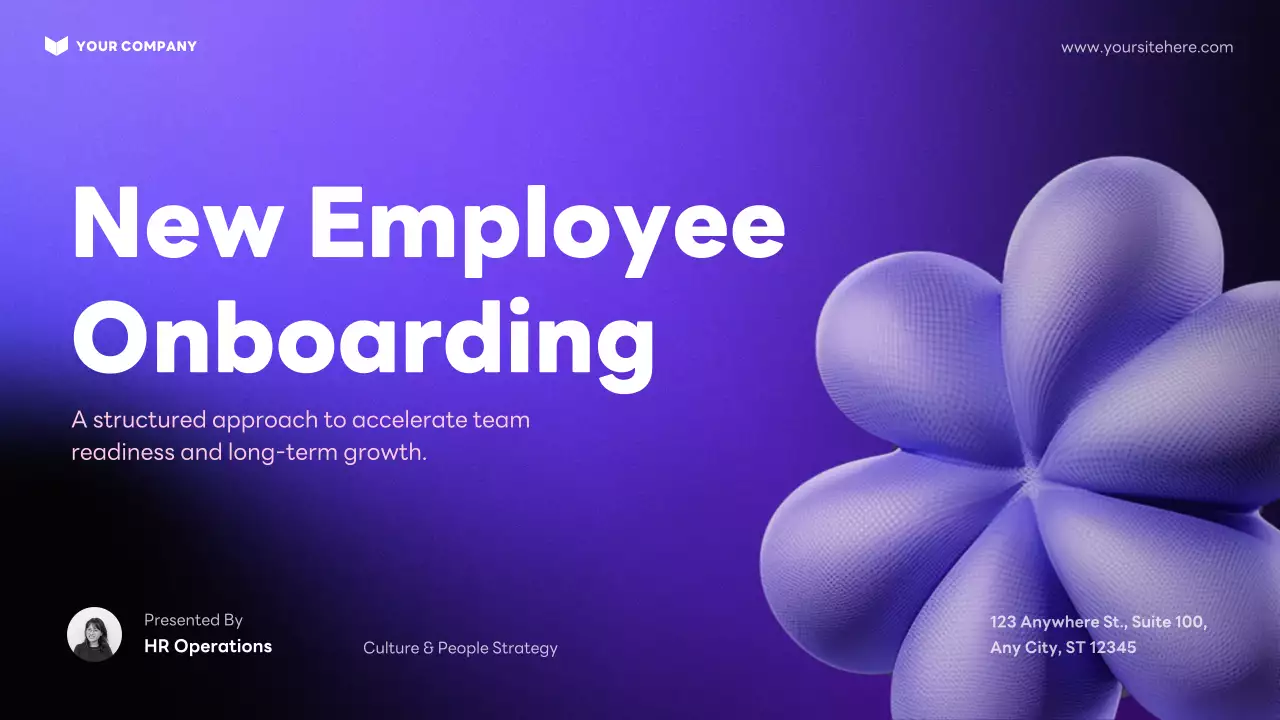 퍼플 모던 신입사원 온보딩