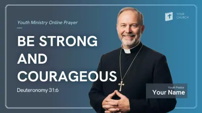 Blue Modern Ministry Announcement Thumbnail