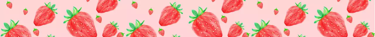 핑크 아기자기한 딸기 테이프