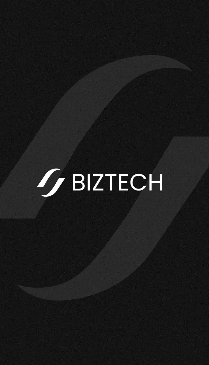 검정 모던 기술 로고