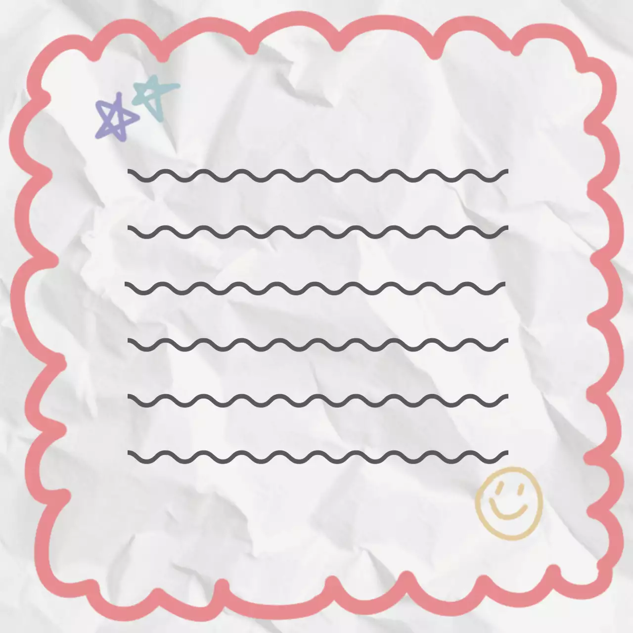 흰색 아기자기 꼬부랑 라인