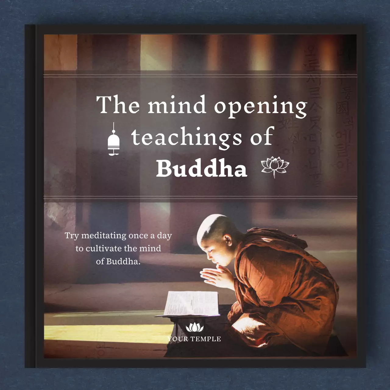 Grey Buddhist Meditation Announcement