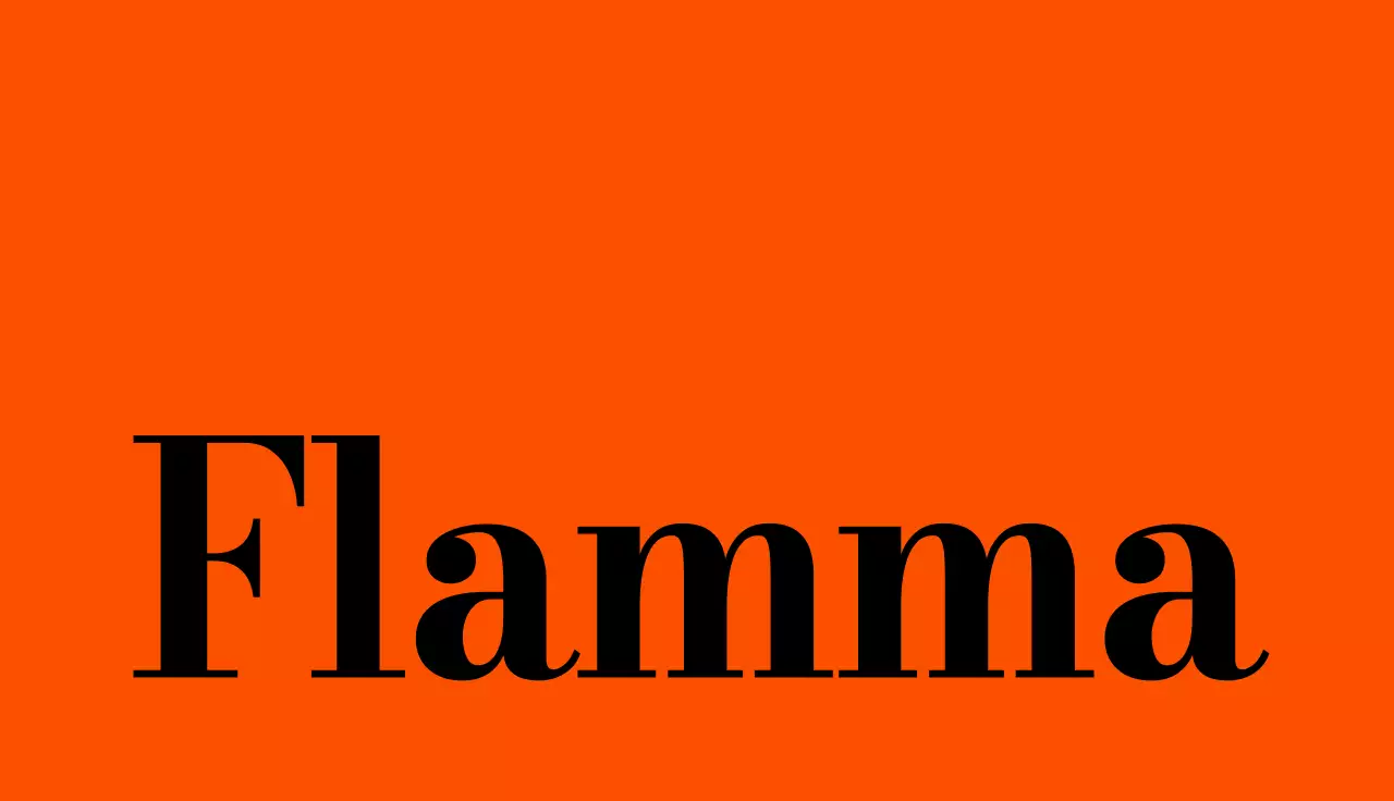 주황색과 검정색의 반전이 돋보이는 강렬한 명함 스타일