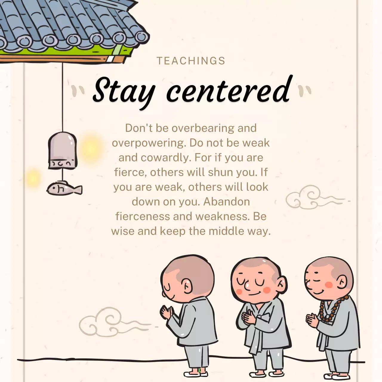 Beige Delightful Buddha Day Event Announcement