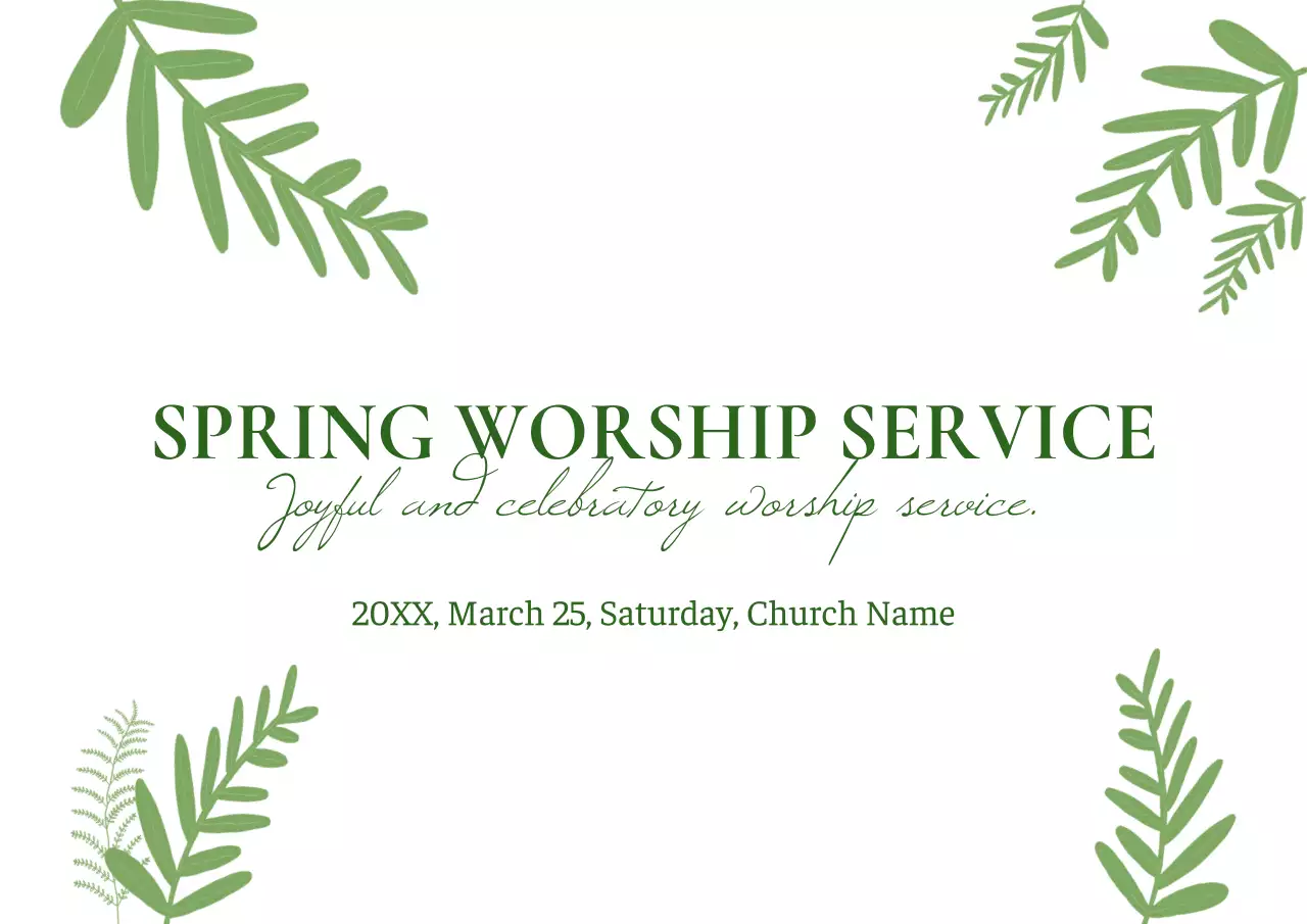Pink Elegant Worship Event Poster