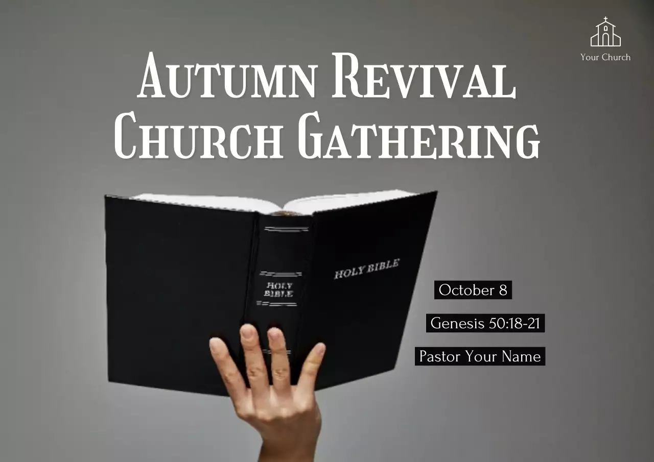 Poster thông báo tôn giáo truyền thống màu đen