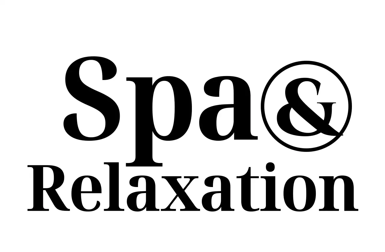白黒 シンプル スパ ロゴ おしゃれ