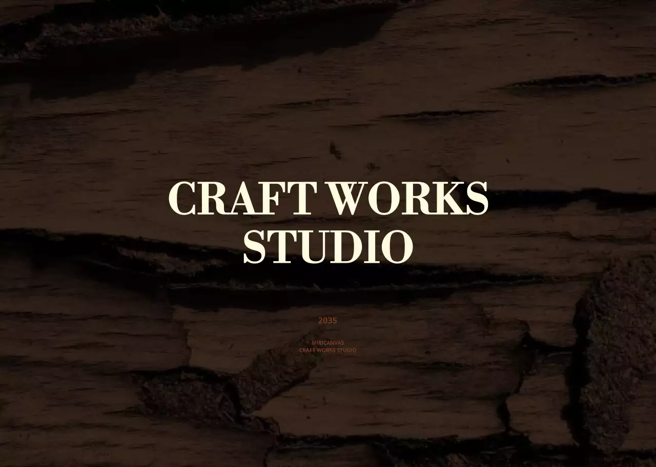 brown rustic studio announcement