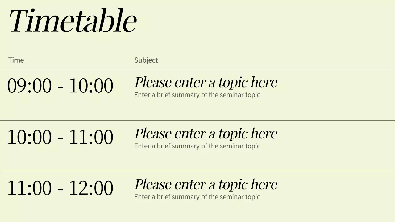 Orange Minimal Seminar Announcement Presentation