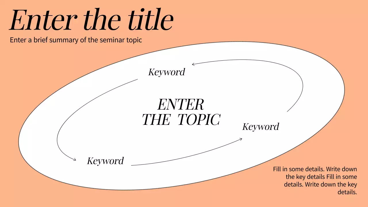 Orange Minimal Seminar Announcement Presentation