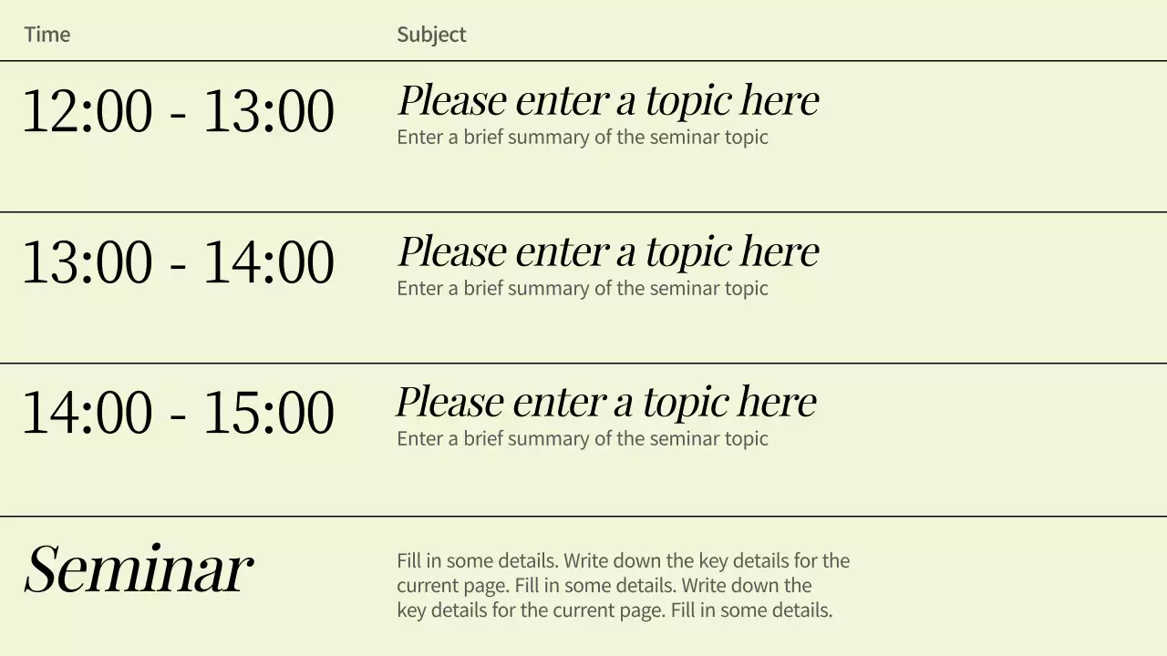 Orange Minimal Seminar Announcement Presentation