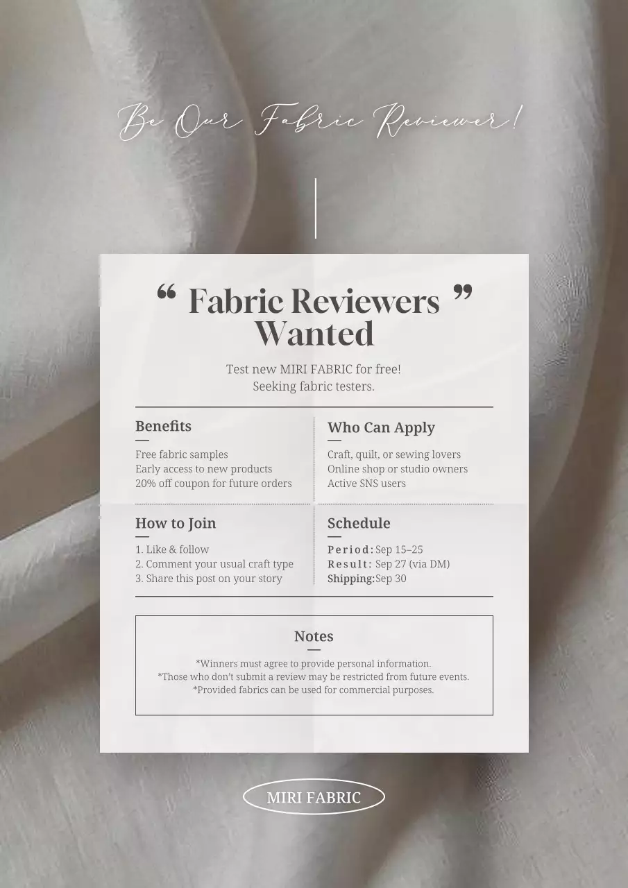 grey elegant fabric promotion