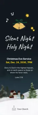 Banner de convite tradicional preto para feriados