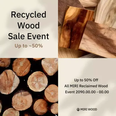 beige rustic wood promotion