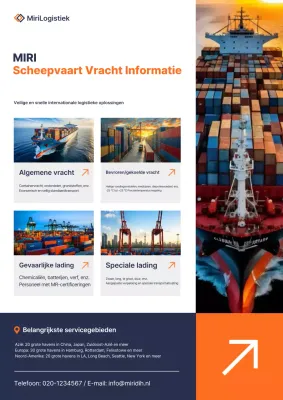 Oranje Moderne Logistiek Gids