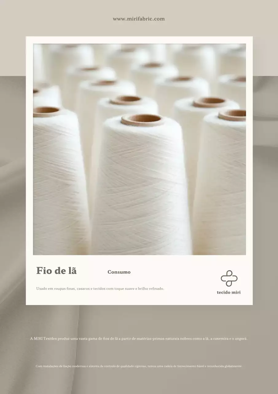Promoção de Produtos Têxteis Bege Simples