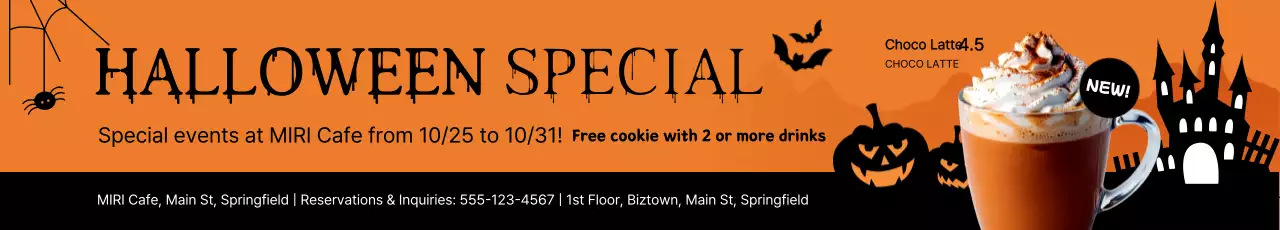 Guia de eventos de Halloween Orange Kitsch