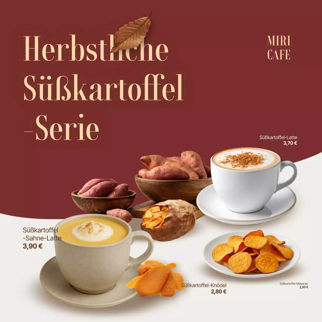 Brown Modern Cafe Menü-Aktion