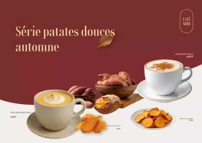 Promotion du menu du Brown Modern Cafe
