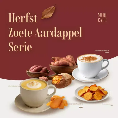 Brown Modern Cafe Menu Promotie