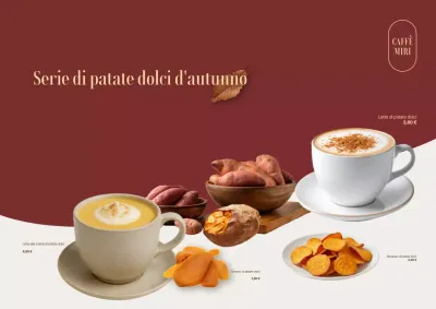 Promozione del menu del Brown Modern Cafe