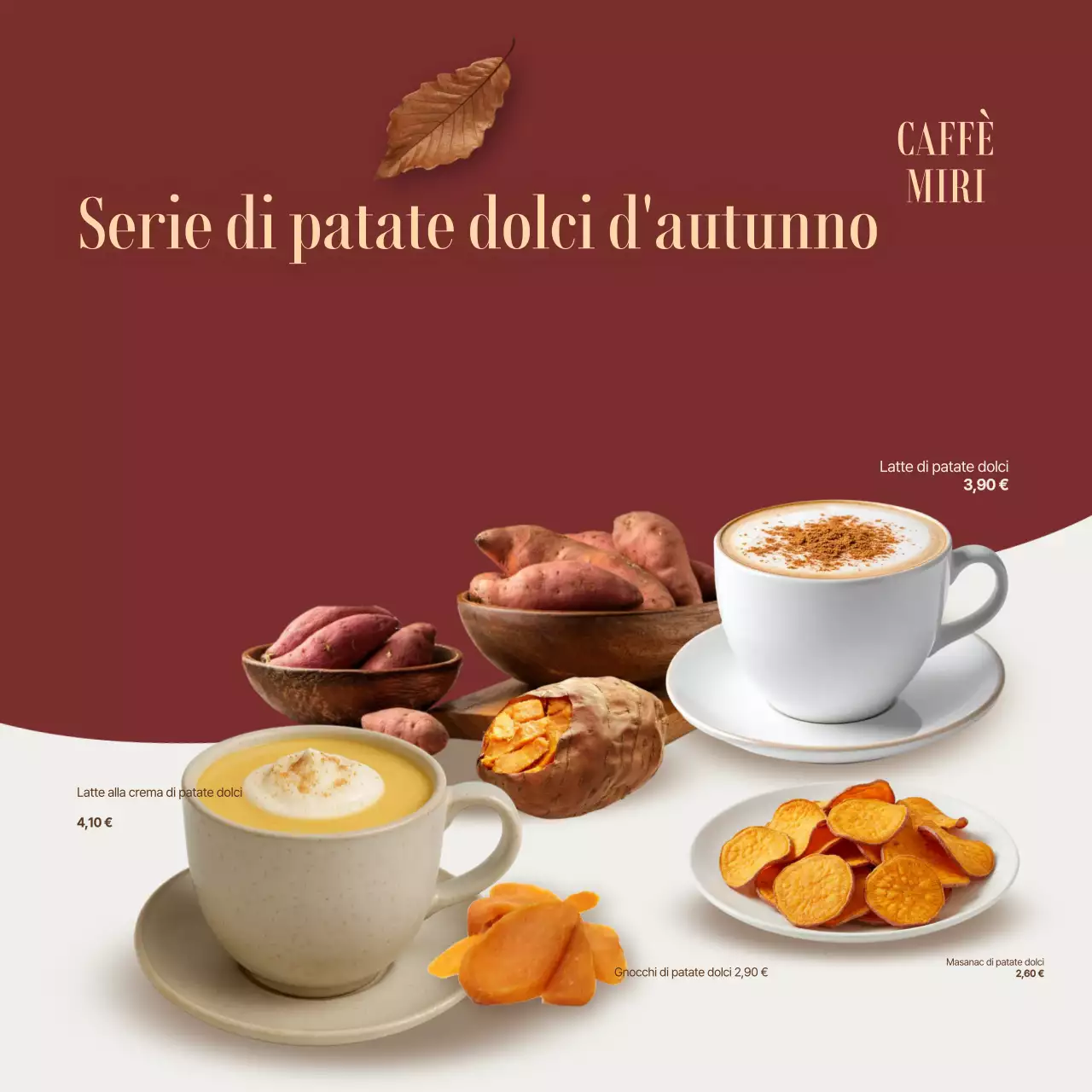 Promozione del menu del Brown Modern Cafe