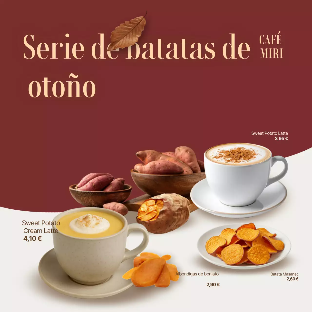 Promoción del menú del Brown Modern Cafe