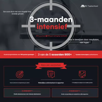 Advertentie voor zwart modern onderwijs