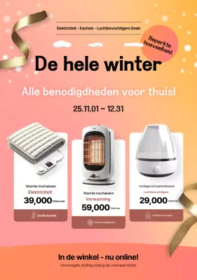 Oranje Moderne Winterartikelen Promotie