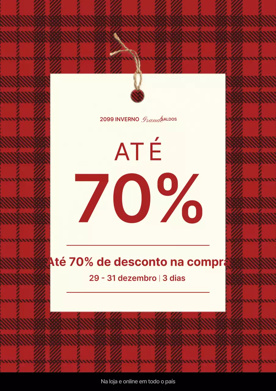 Liquidação de inverno Red Simple