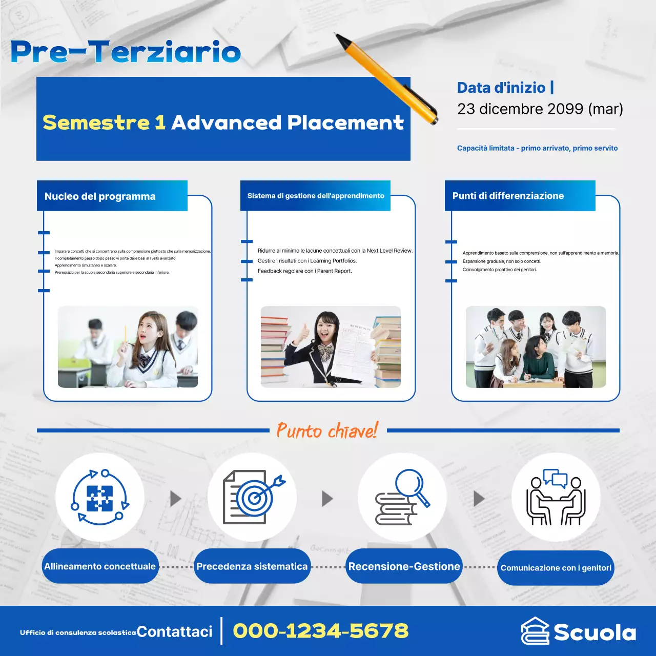 Promozione Blue Modern Academy