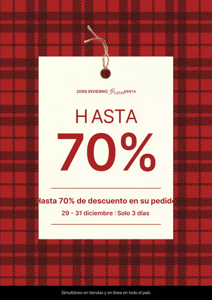 Rebajas de invierno de Red Simple