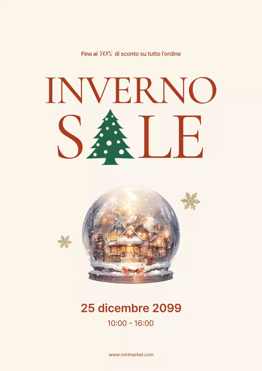 Promozione invernale semplice in avorio