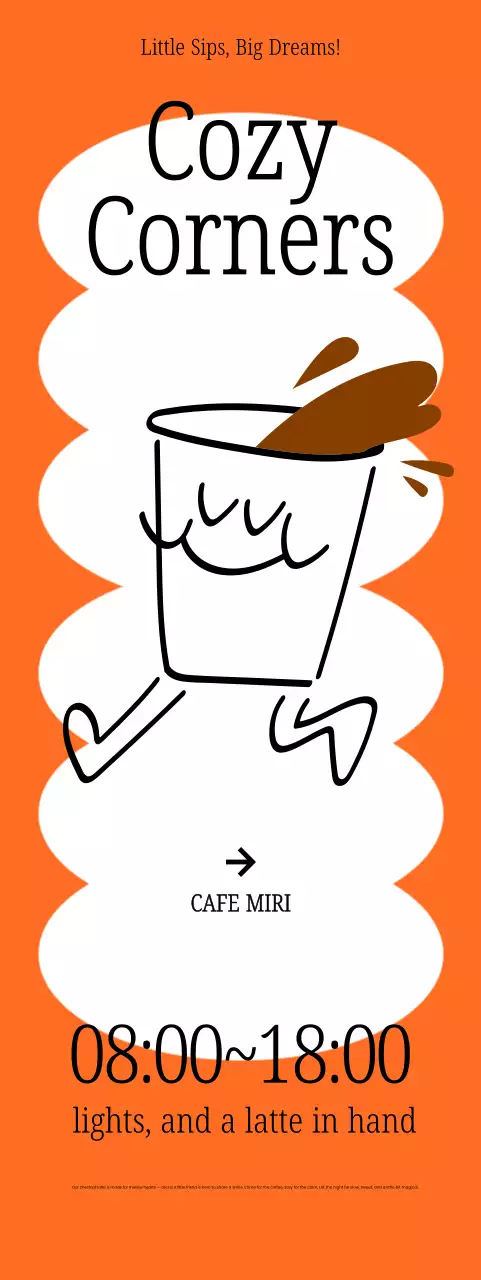 Anúncio do Orange Simple Cafe